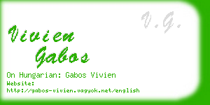 vivien gabos business card